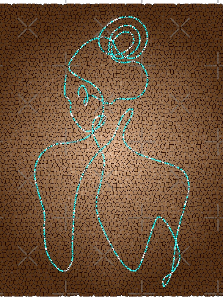 Elegant one line sketches of female abstract, minimal art, single line drawing. by JSWDESIGNS