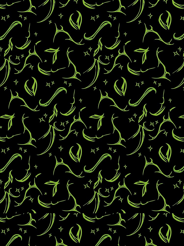 Acid Neon Tribal Pattern by VITORIASILVA