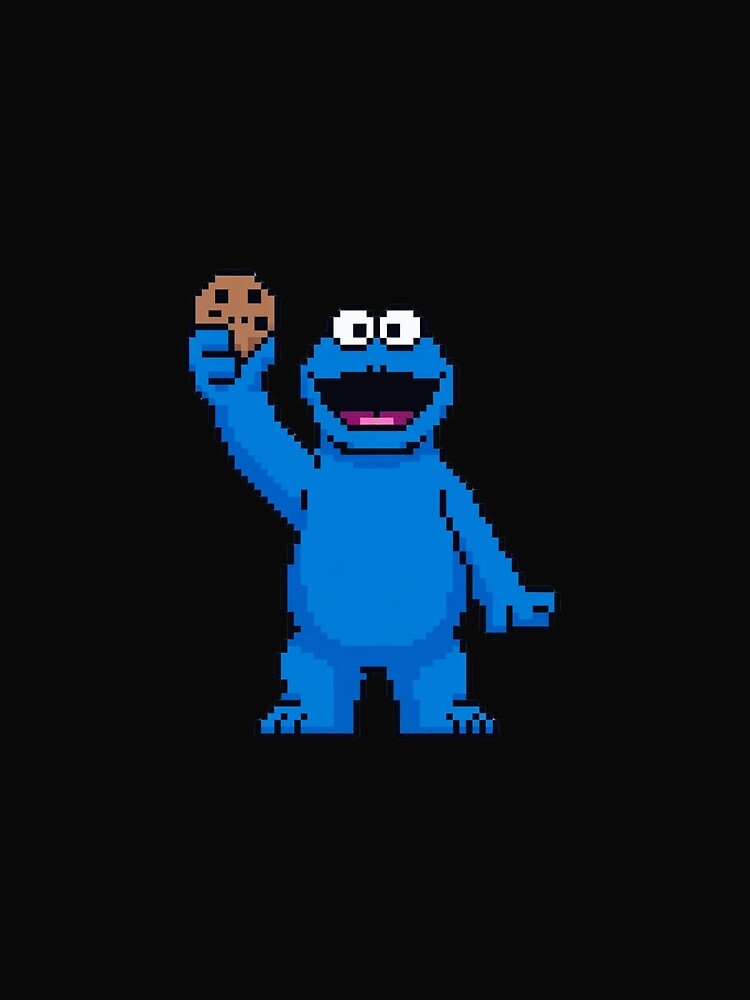 Retro 8bit Pixel Funny Cartoon Cookie by 8bit Revival Shop