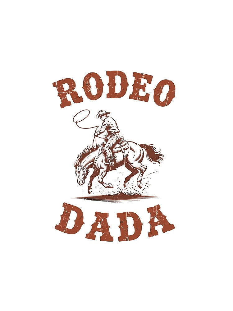 Rodeo Dada Western Cowboy Birthday Matching Family by StephenDDArt