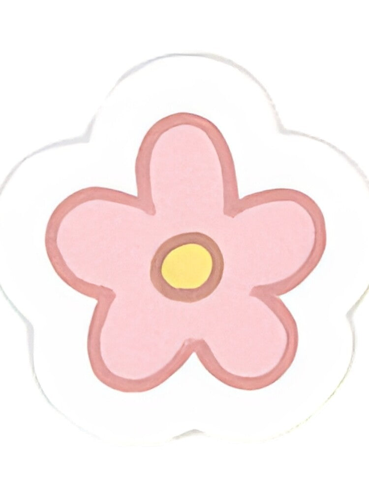 Pink Flower Cute Sticker – Soft Pastel Kawaii Style by designpgigi