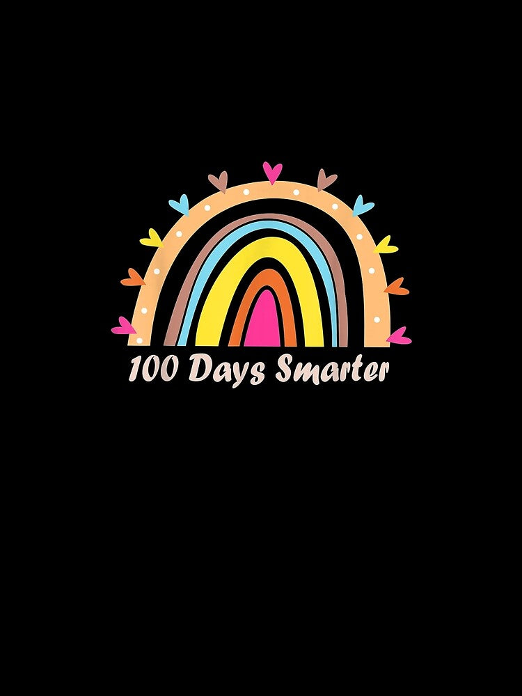 100th Day Of School Teacher 100 Days Smarter Rainbow by manidala