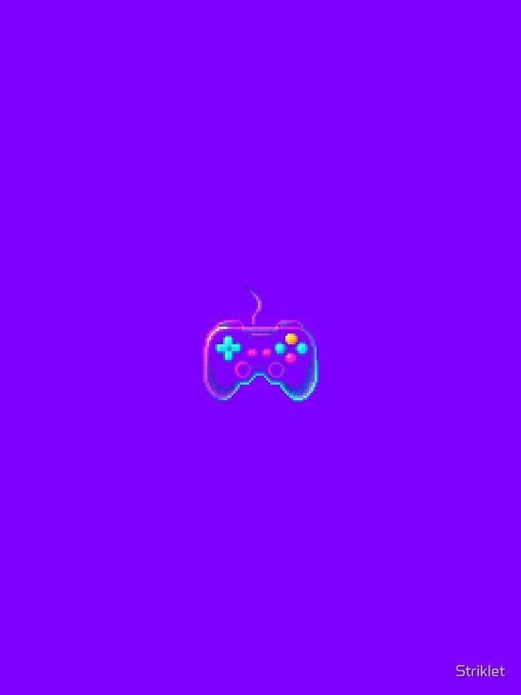 "Pixel Power Player - Nostalgic 8-Bit Gaming Legend Sticker" by Striklet