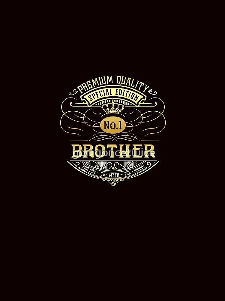Matching Family Vintage Whiskey Label Brother by goingoncetwice