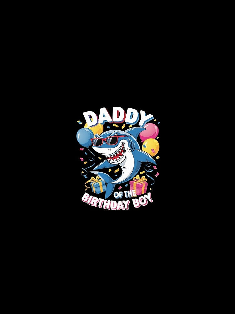 Daddy of the Birthday Boy Family Matching Party Shark 7 by SyntaxClaw