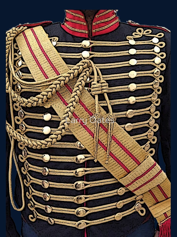 Simulated Hussar Jacket Blue Gold Uniform by Larry Oates