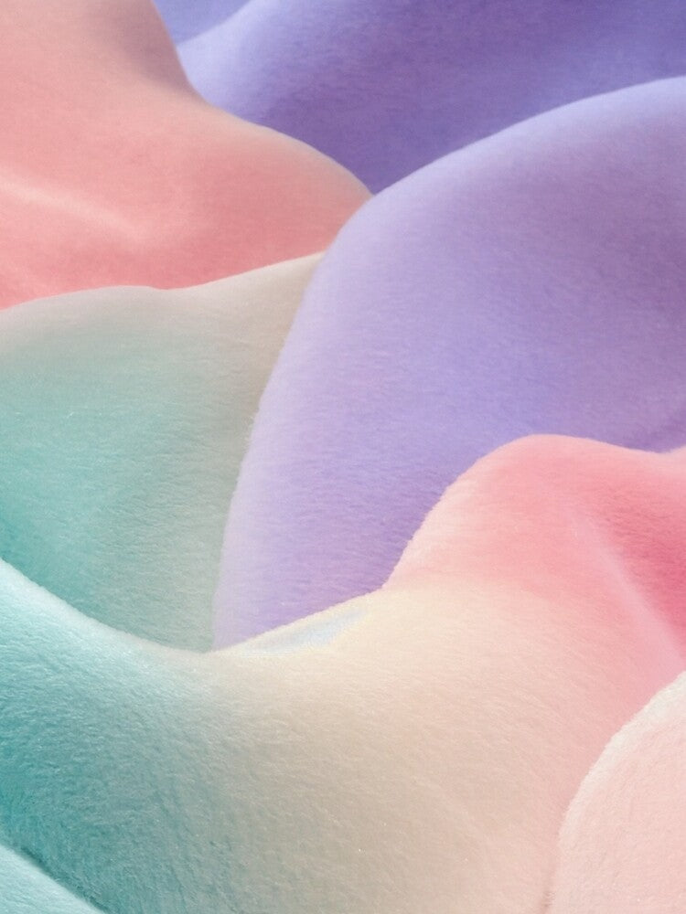 Dreamy Pastel Velvet Waves by ClarityPulse Studio