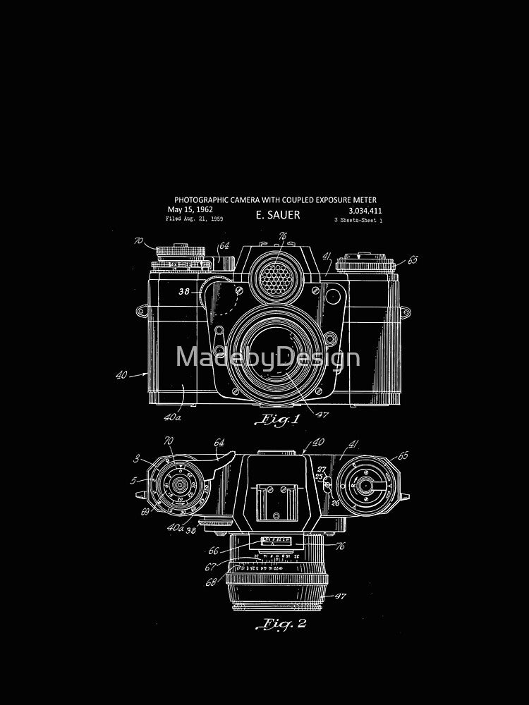 Camera Vintage Patent Blueprint 1962 by MadebyDesign
