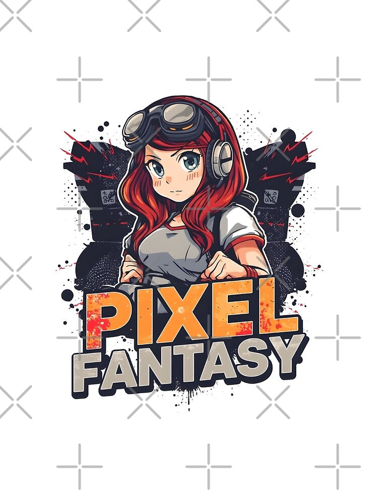 Pixel Fantasy – Retro Cute Gamer Girl by Dhenin Studio