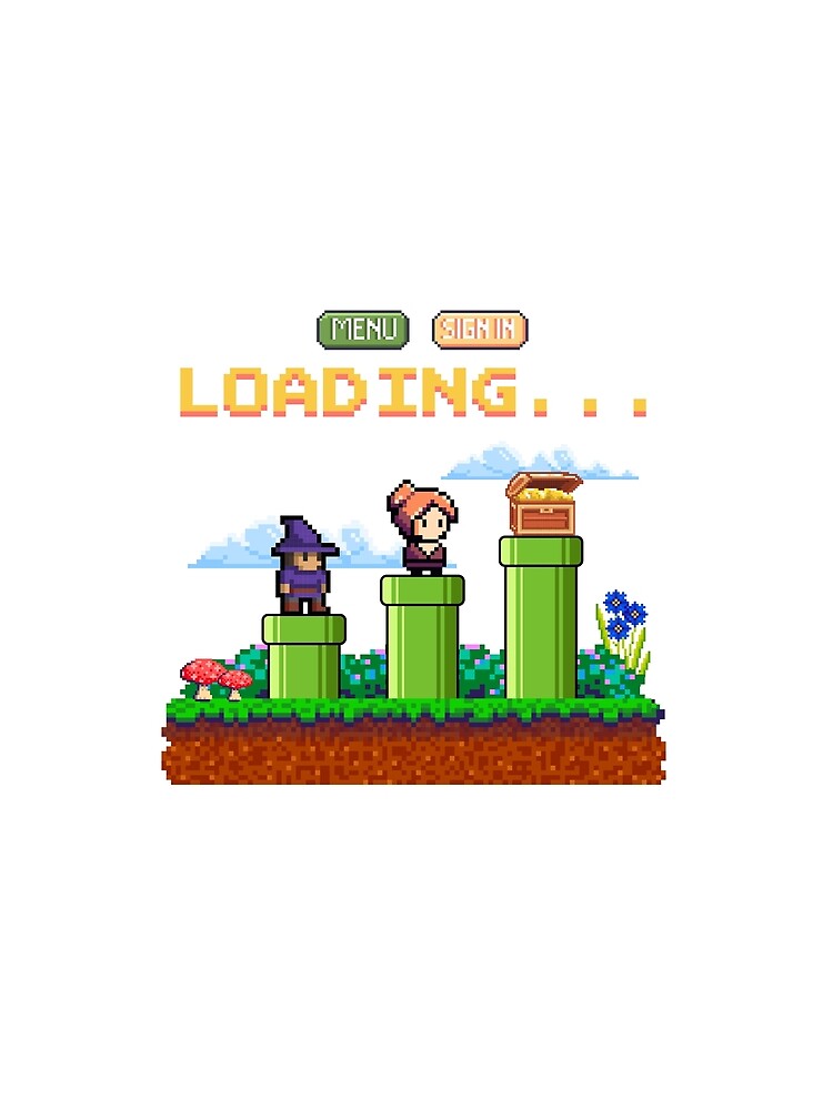 8 Bit Pixel Adventure Loading Screen Game Art by Lemonilla