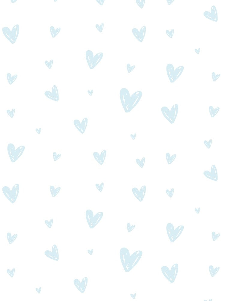 Soft Pastel Blue Aesthetic Mini Hearts Pack by Aesthetic Crew