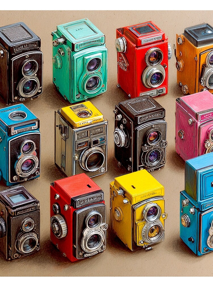 Retro Vintage Camera Collection for Photographers Analog Film Photography Lover Gift by onubi