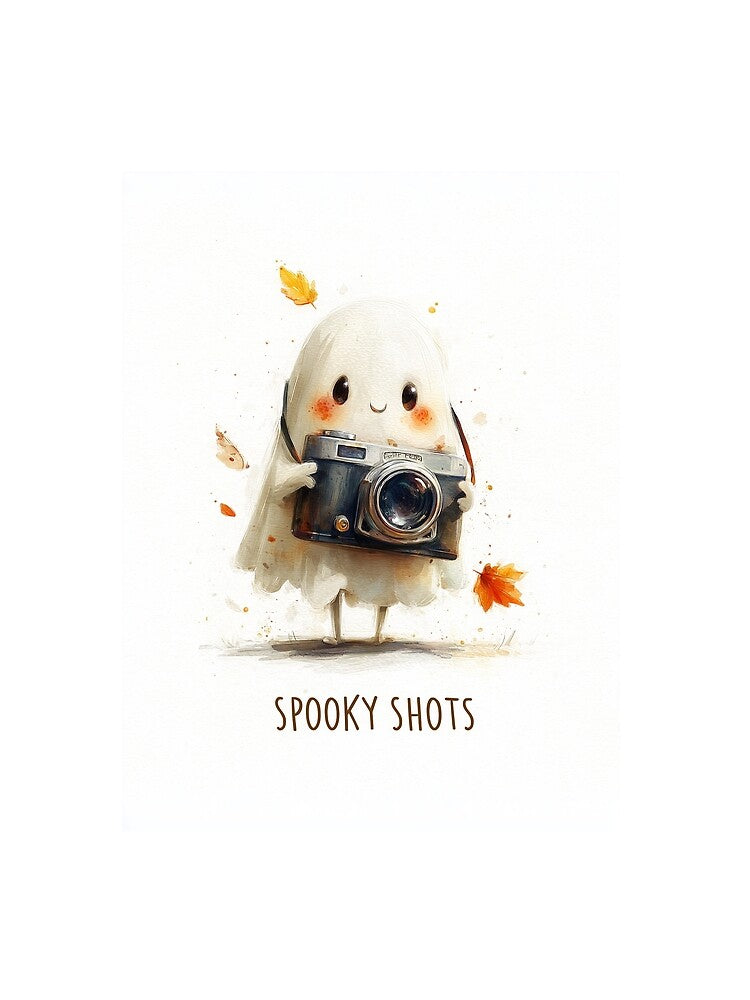 Spooky Shots – Cute Ghost Photographer by Helenaphotoart