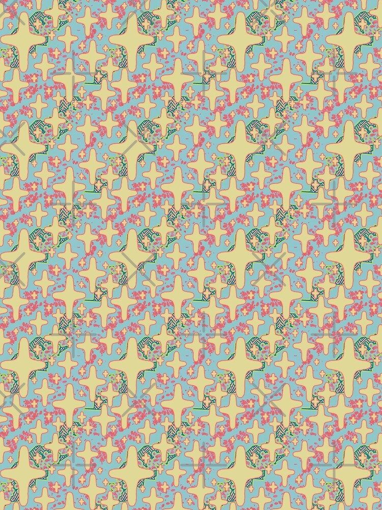 Pastel Hour Starburst Pattern – Soft Retro Sunset Design by Bouncing Around Soaps