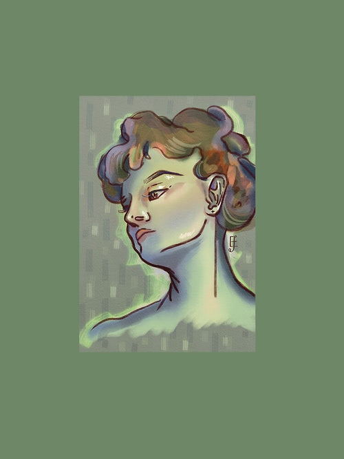 A Portrait of a Women in Green by ArtistEmFae