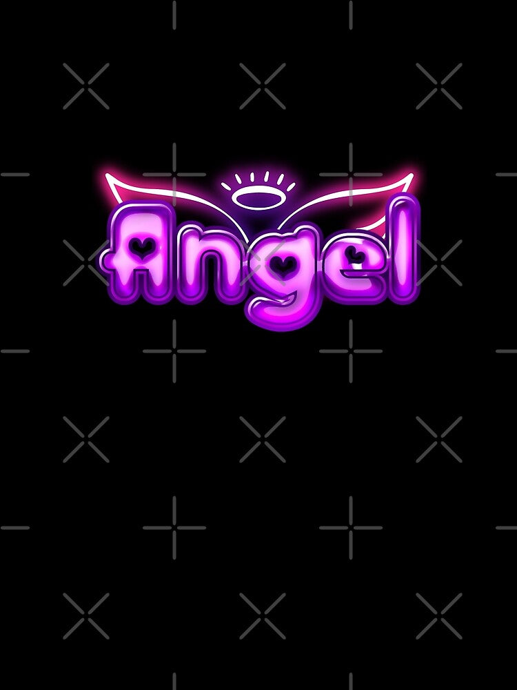 Angel lettering with wings - soft girl trend by Rev-Style