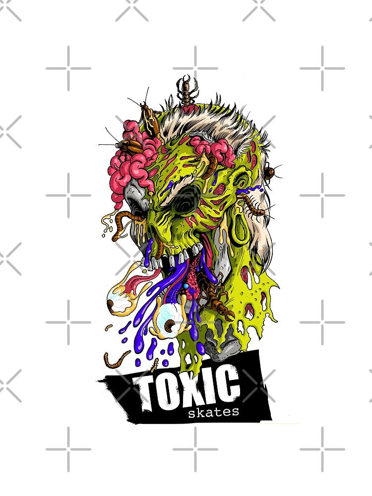 Toxic skates skull vintage by Paintbase
