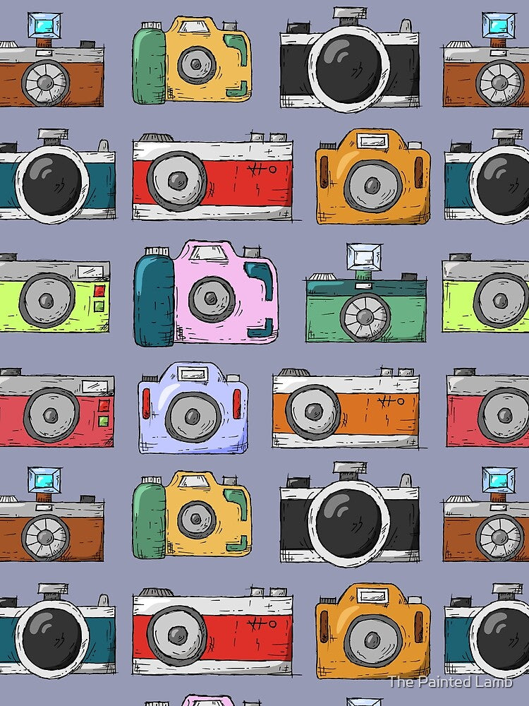 Pop Art Vintage Cameras by The Painted Lamb