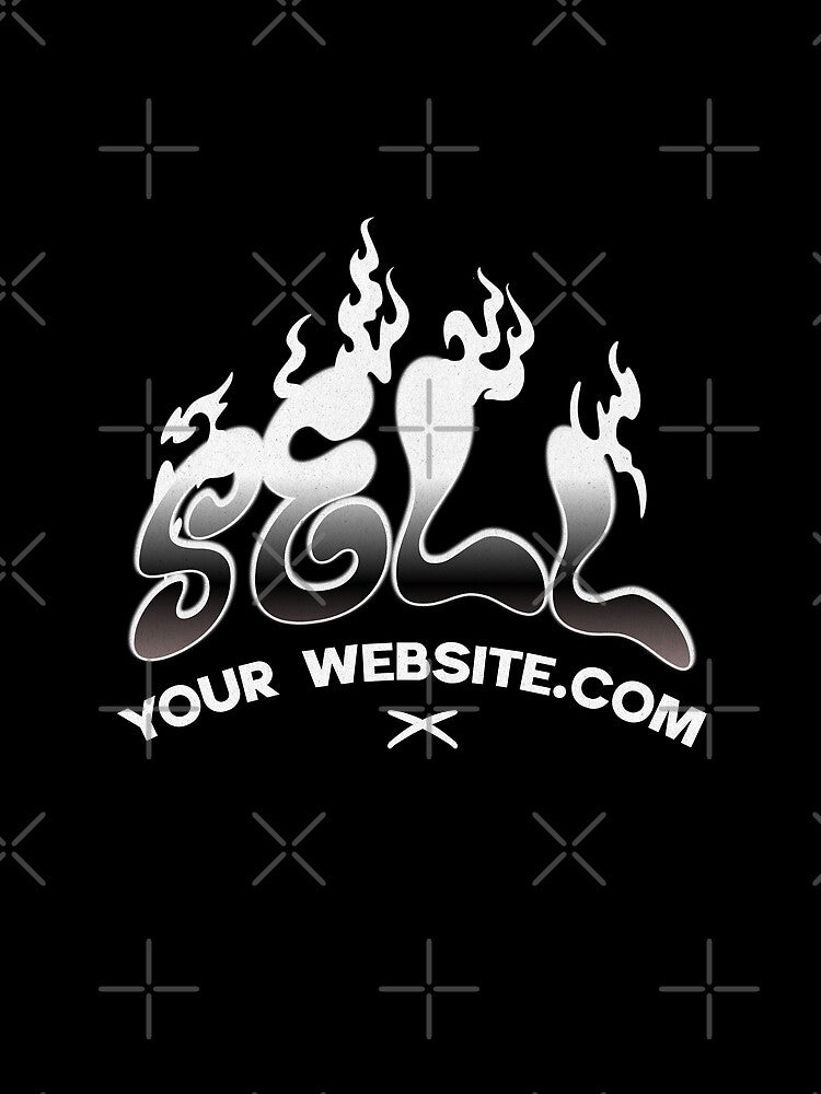 Streetwear SELL Graphic  Retro Chrome Flame by Evaevonechi
