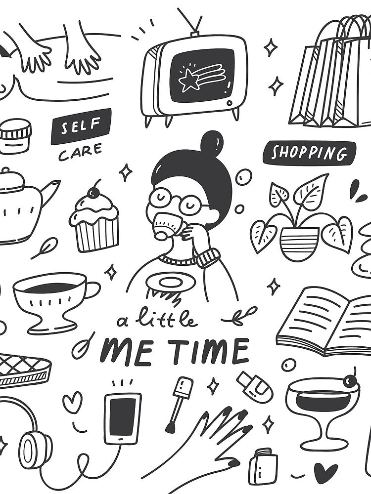 sketchy doodle pattern print - hand drawn by Rydersgraphics