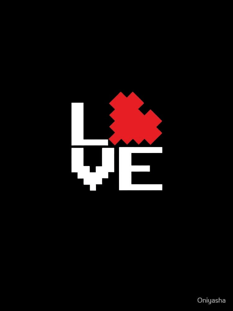 Pixel Love Heart Design by Oniyasha
