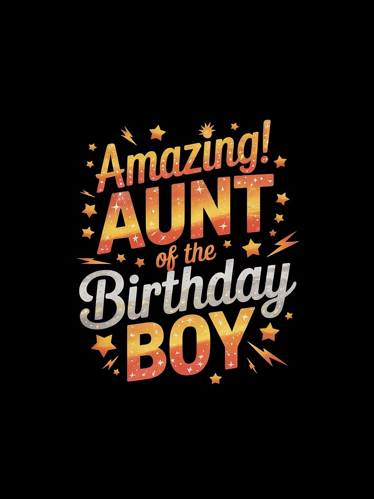 Aunt of the Birthday Boy Matching Family Of Boy Party by MarryIsMonth