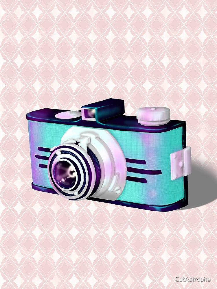 Blue Vintage Camera by CatAstrophe