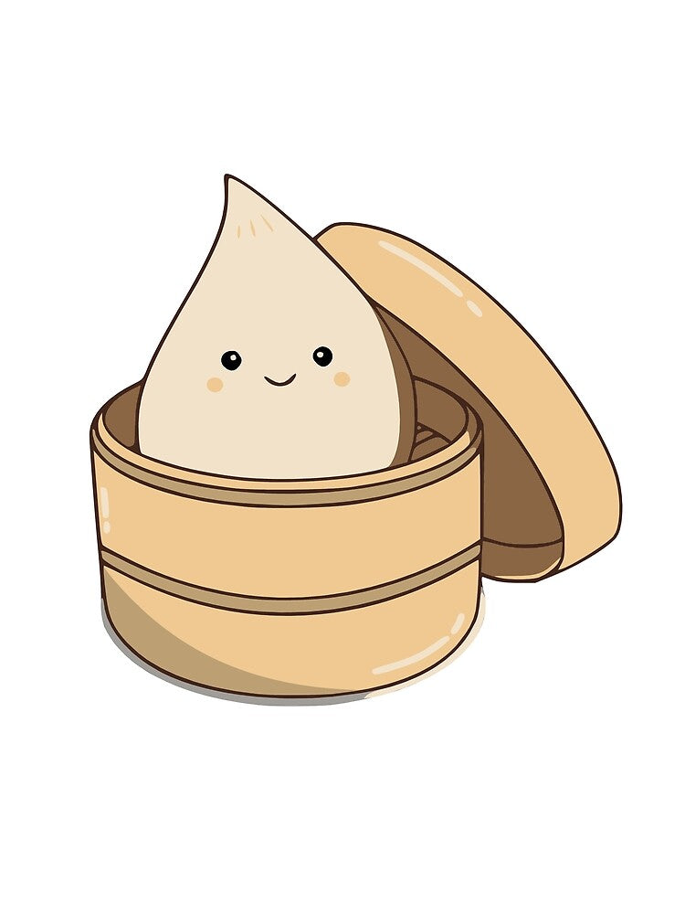 cute smiling dumpling by ayadaz