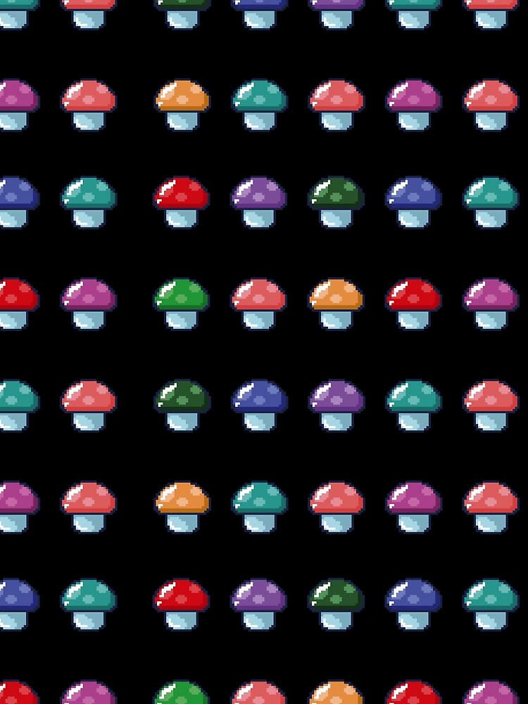 Pixel mushrooms by Milena R.
