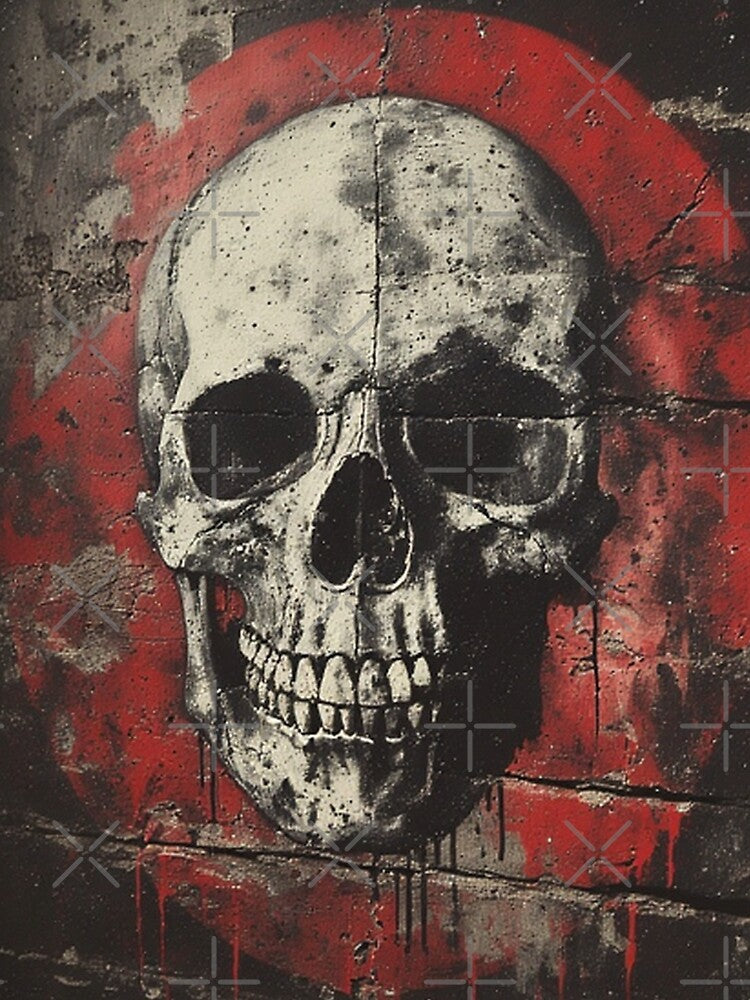 Metal Grunge Skull Graffiti by TheDarkWardrobe