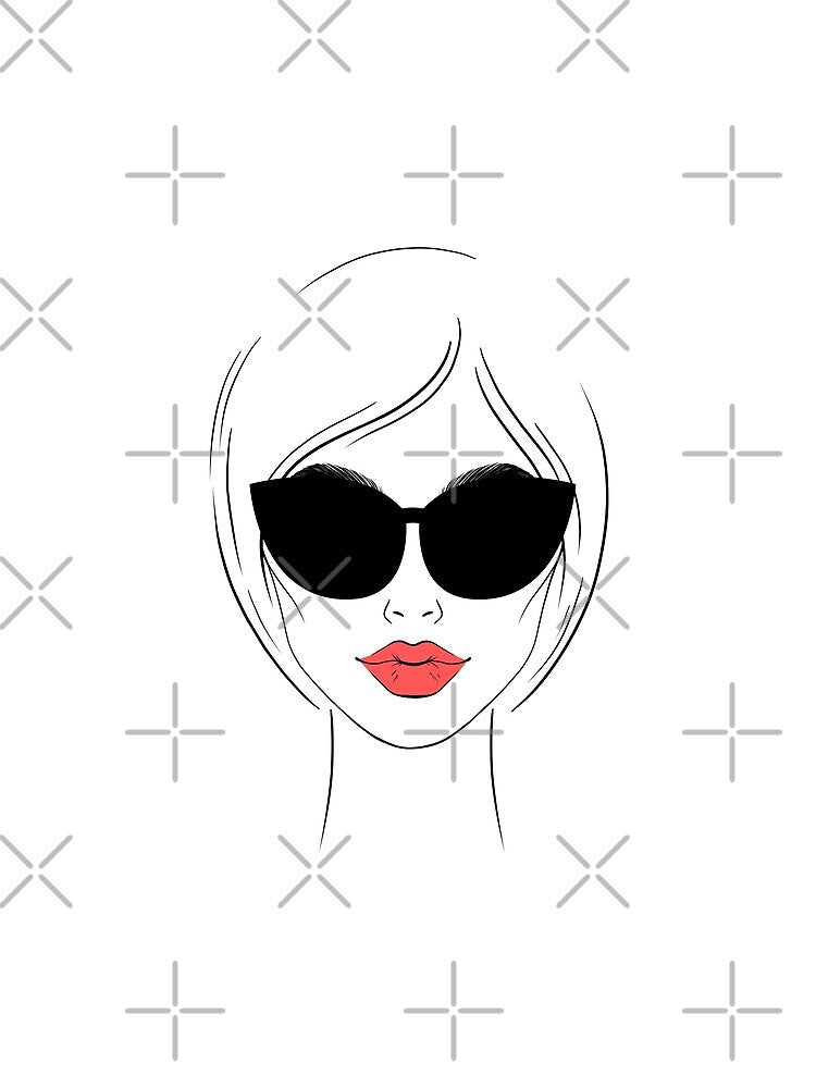 Best ilustration white and red , black design face by MobMarketdesign