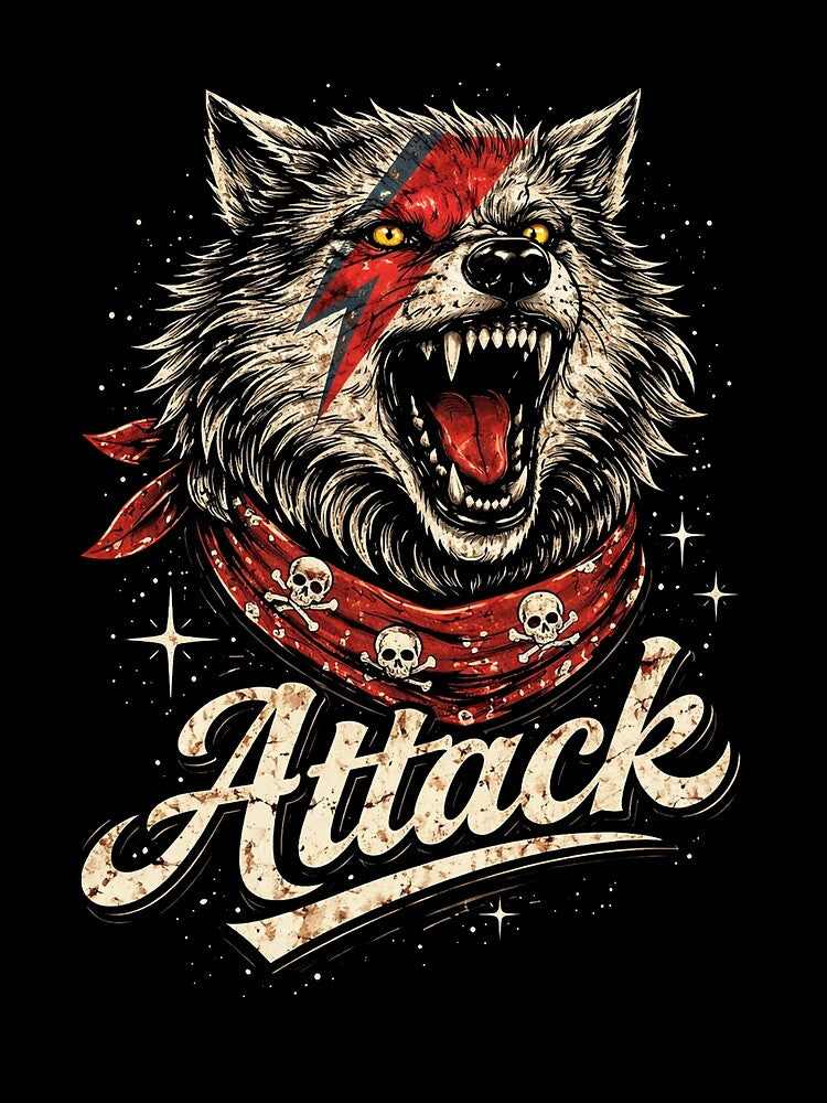 David Bowie Wolf - Aladdin Sane Rock Star. by Next Level Prints