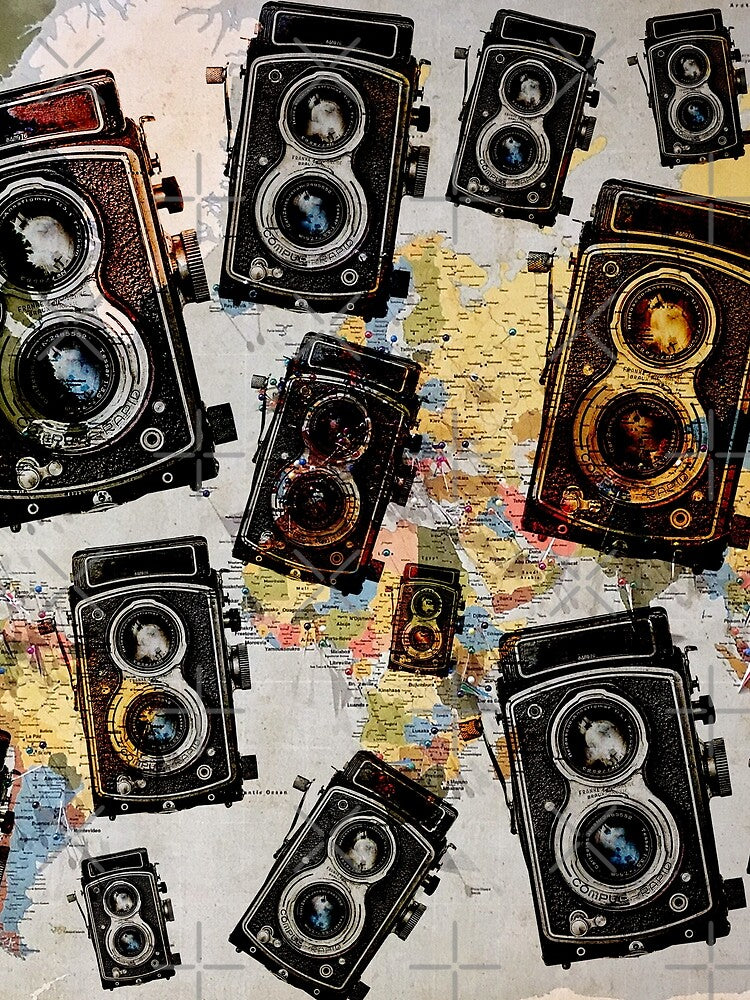 Vintage Travel Camera Pattern by idovedesign