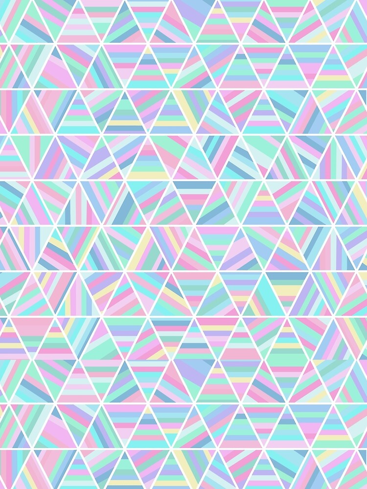 Holographic Neon Pastel Geometry by FestDrip