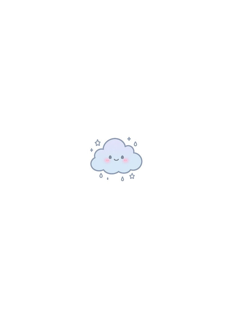 Dreamy Little Cloud – Gentle Pastel Cartoon Character by maciejdesing