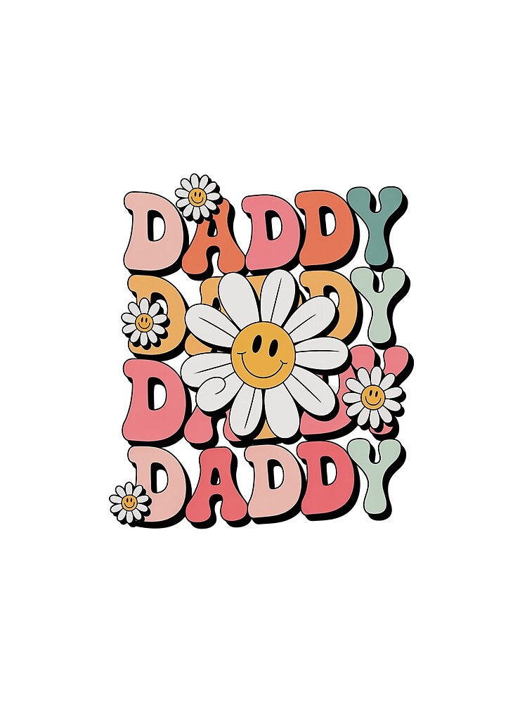 Groovy Daddy Matching Family Birthday Party Daisy Flower by Rrettgison
