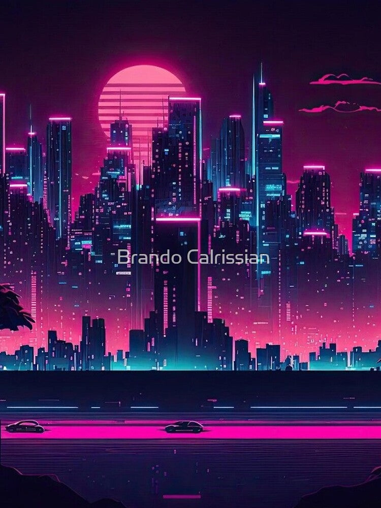 Neon Vaporwave City by Brando Calrissian