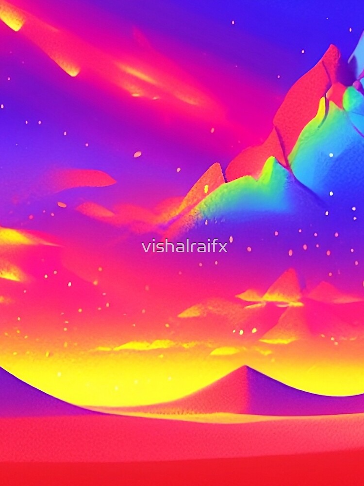 Colorful surreal landscapes scenery with vibrant colors 17 by vishalraifx