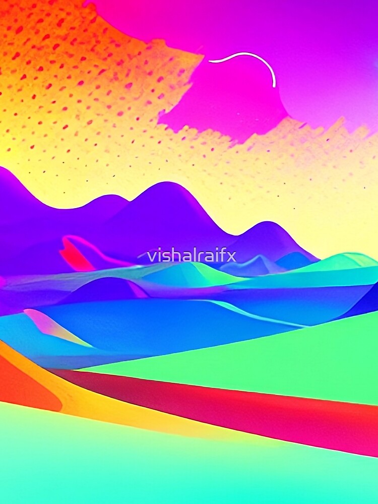 Colorful surreal landscapes scenery with vibrant colors 58 by vishalraifx