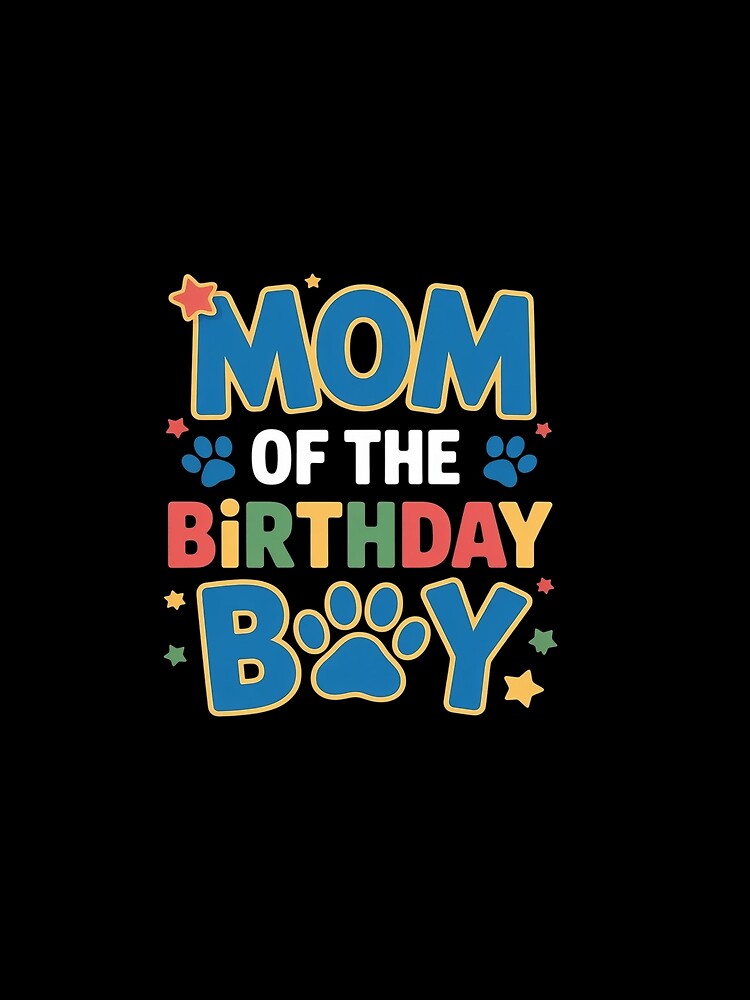 Family Matching Party Shirt Mom of The Birthday Boy by Catharsiscath