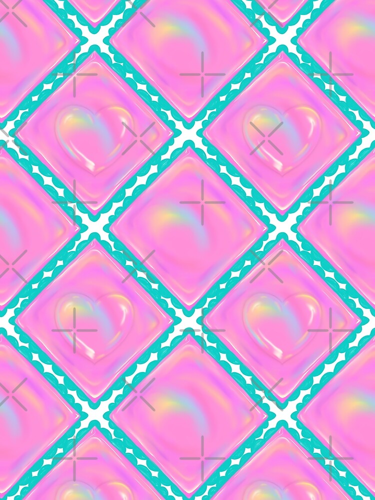 Pastel Holographic Heart by Clara Rennó