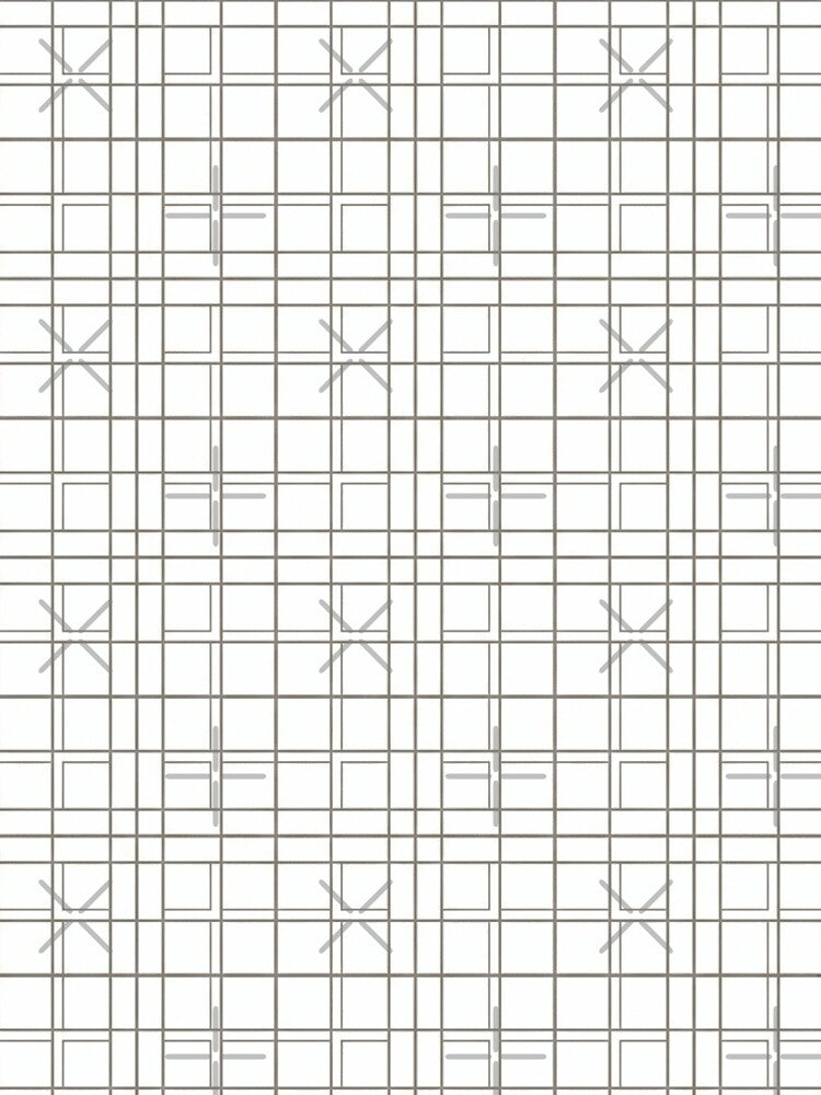 Minimal Grid Line Geometric Seamless Pattern Modern Print by Inkworksbyshery