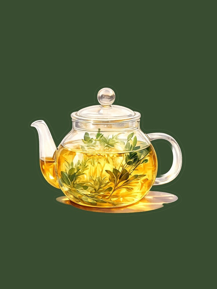 Collectible decorative teapot sticker by LiriosLand