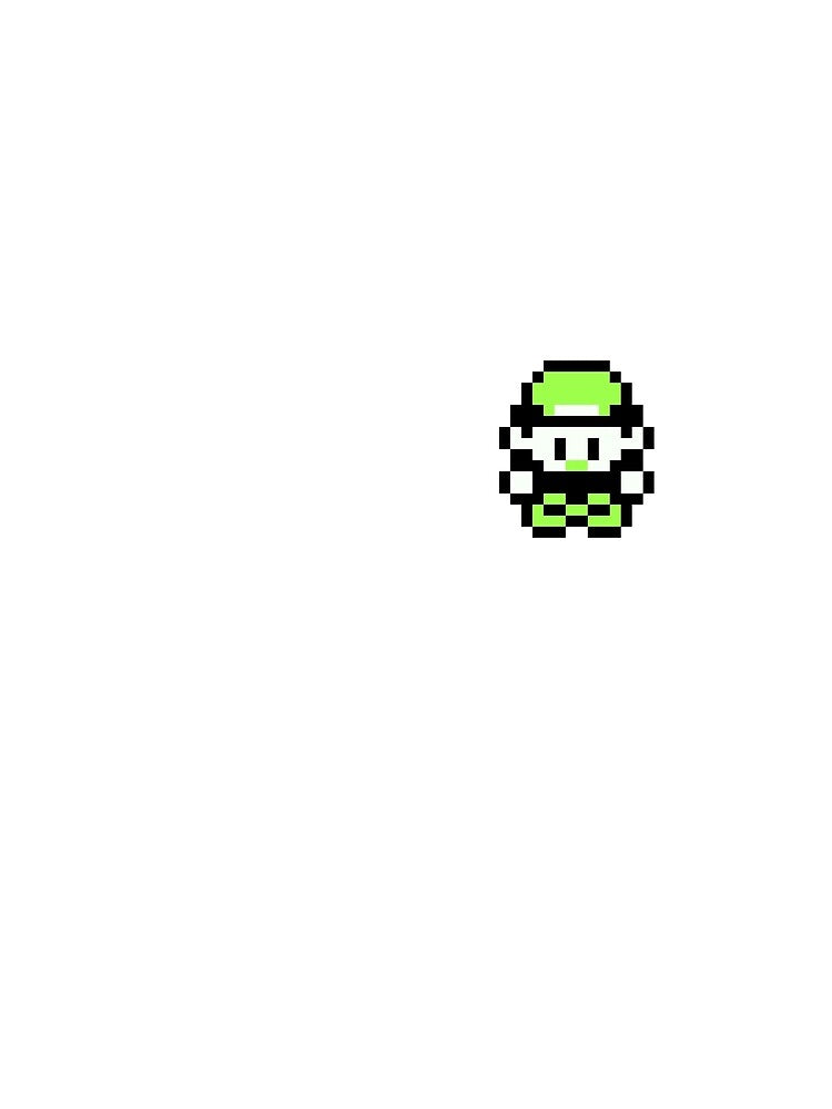 Red Standing (Yellow version) - Gameboy Character - Retro pixel art by ItsRetro90s