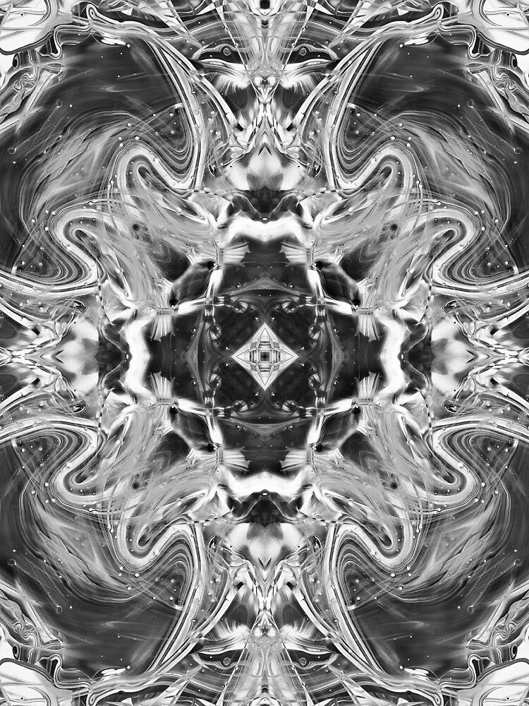 Symmetry in black and white IV by Psilographics
