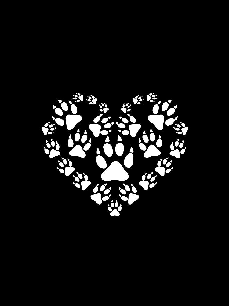 Dog Paw Print by OlyvieArt