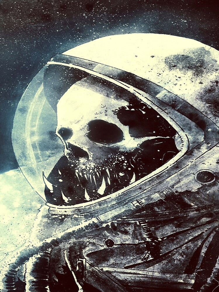Astronaut Skull zombie, Top Selling, Best Arts, Trending, Redbubble, Etsy, Ebay, Amazon, Tiktok by alkamhfashion