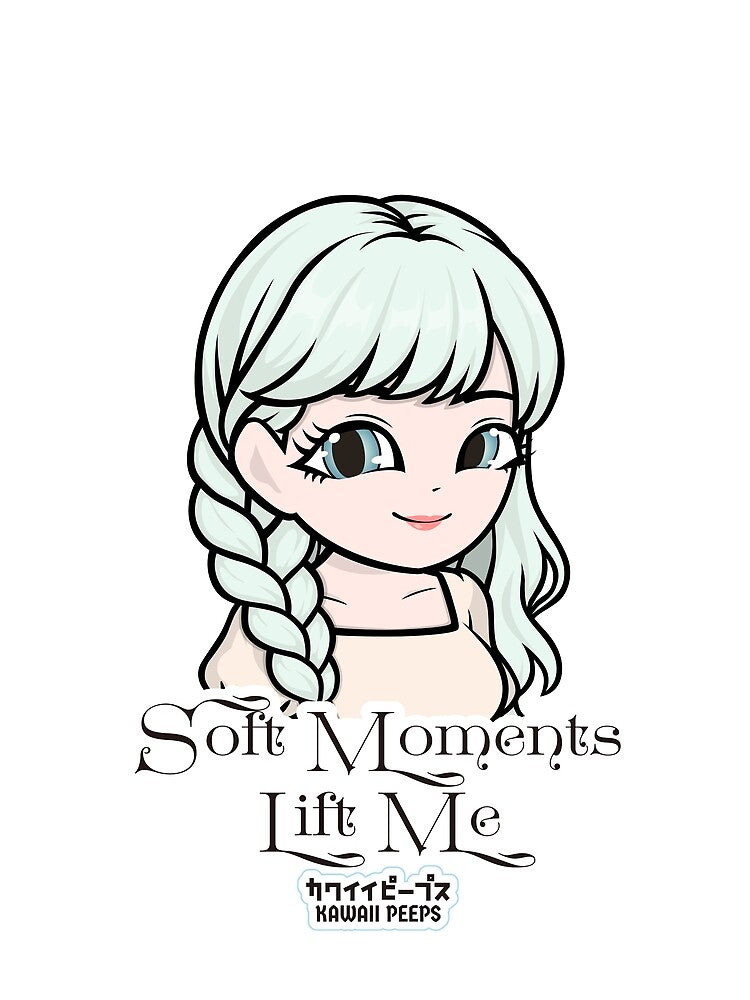 Pastel Power Crew Soft Girl Aesthetic Kawaii Calm Energy Design – Soft Moments Lift Me by P-L-Sardines