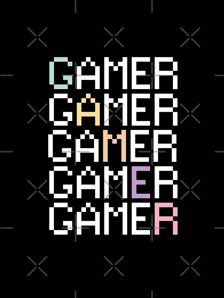 Pixel Gamer Vintage Gaming Life by Trinket-Trickster