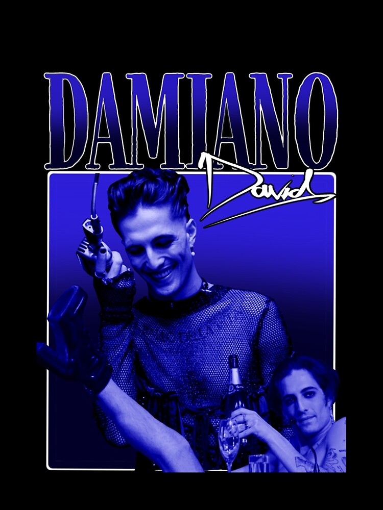Damiano 90s style Blue Premium T-Shirt by YusufRuiter